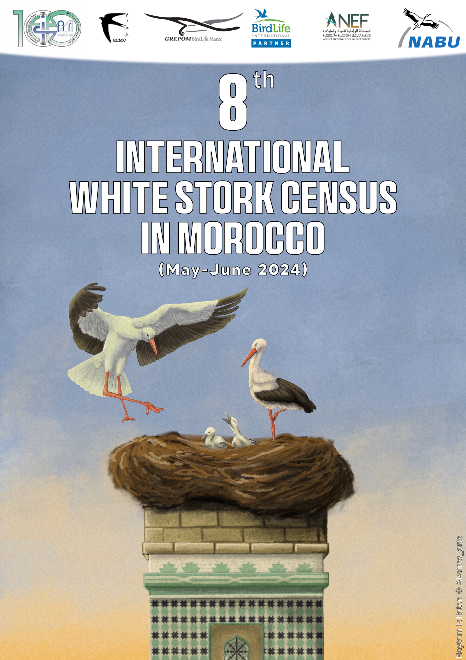 White Stork national census poster